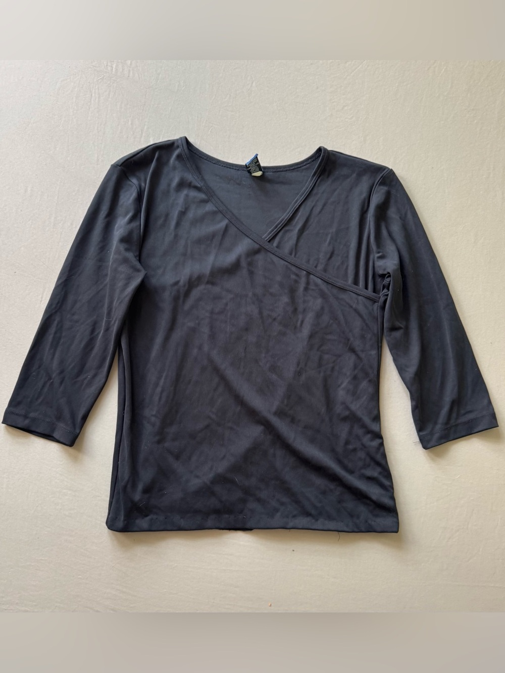 Y2K Era Gap Faux Wrap V-Neck Top